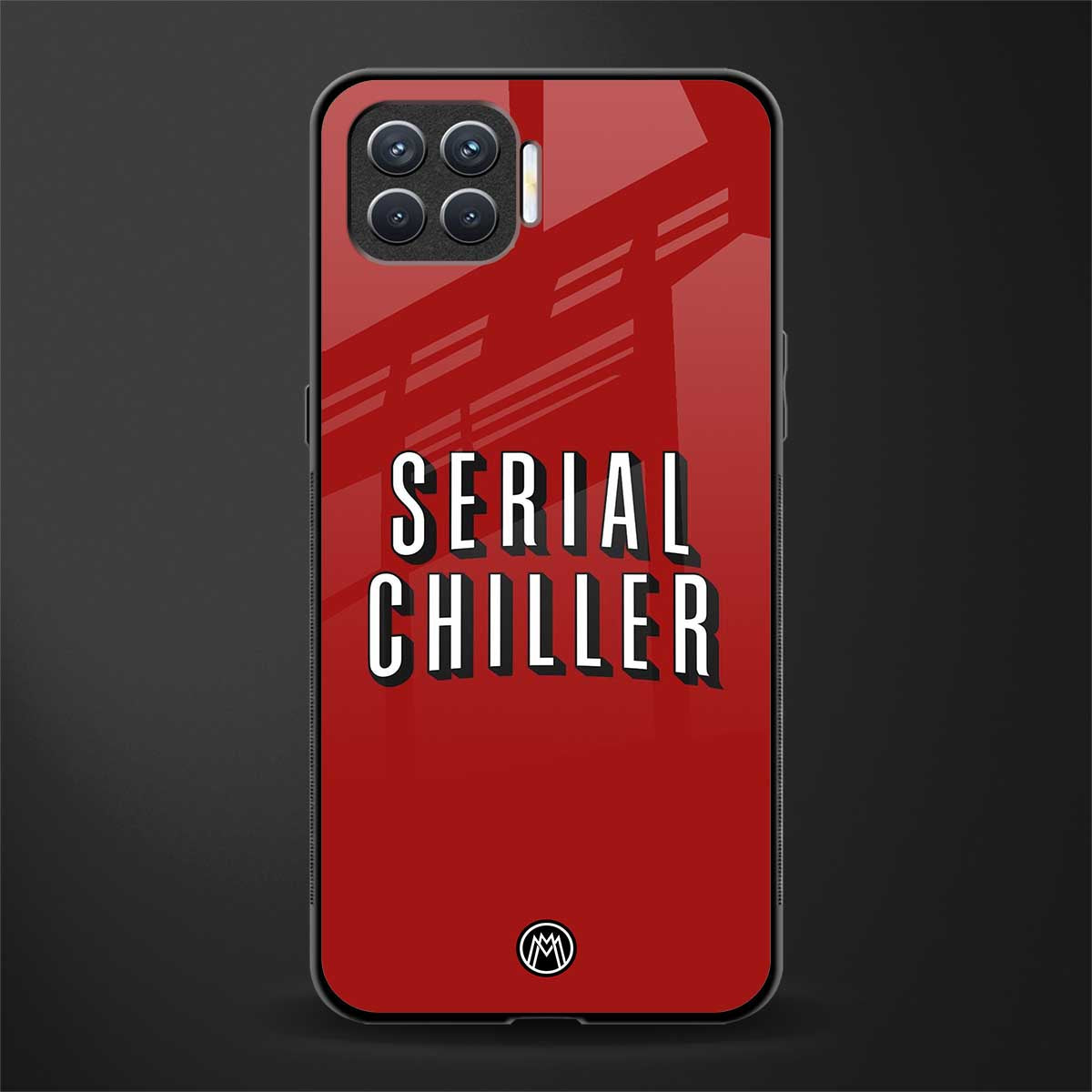 serial chiller netflix glass case for oppo f17 pro image