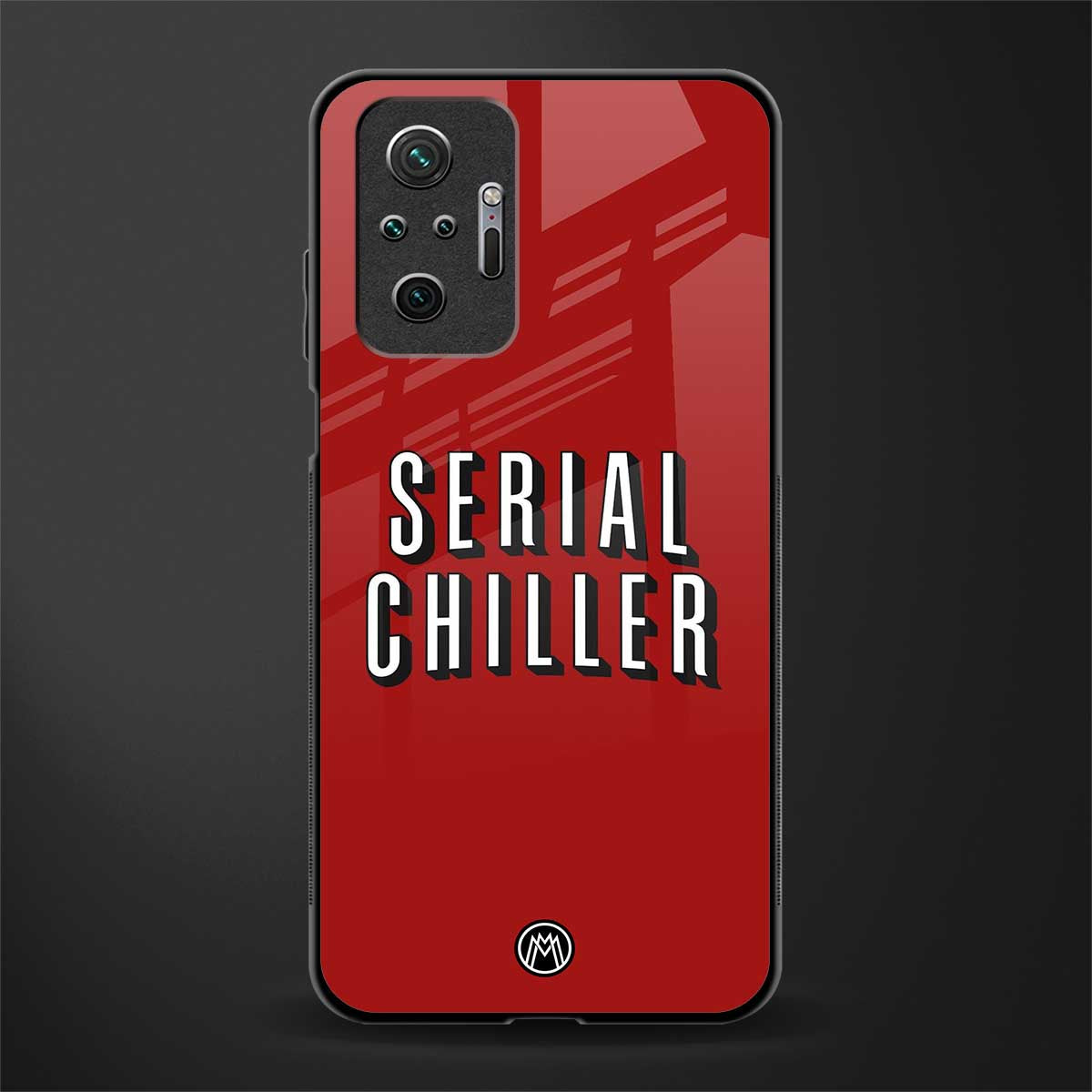 serial chiller netflix glass case for redmi note 10 pro image