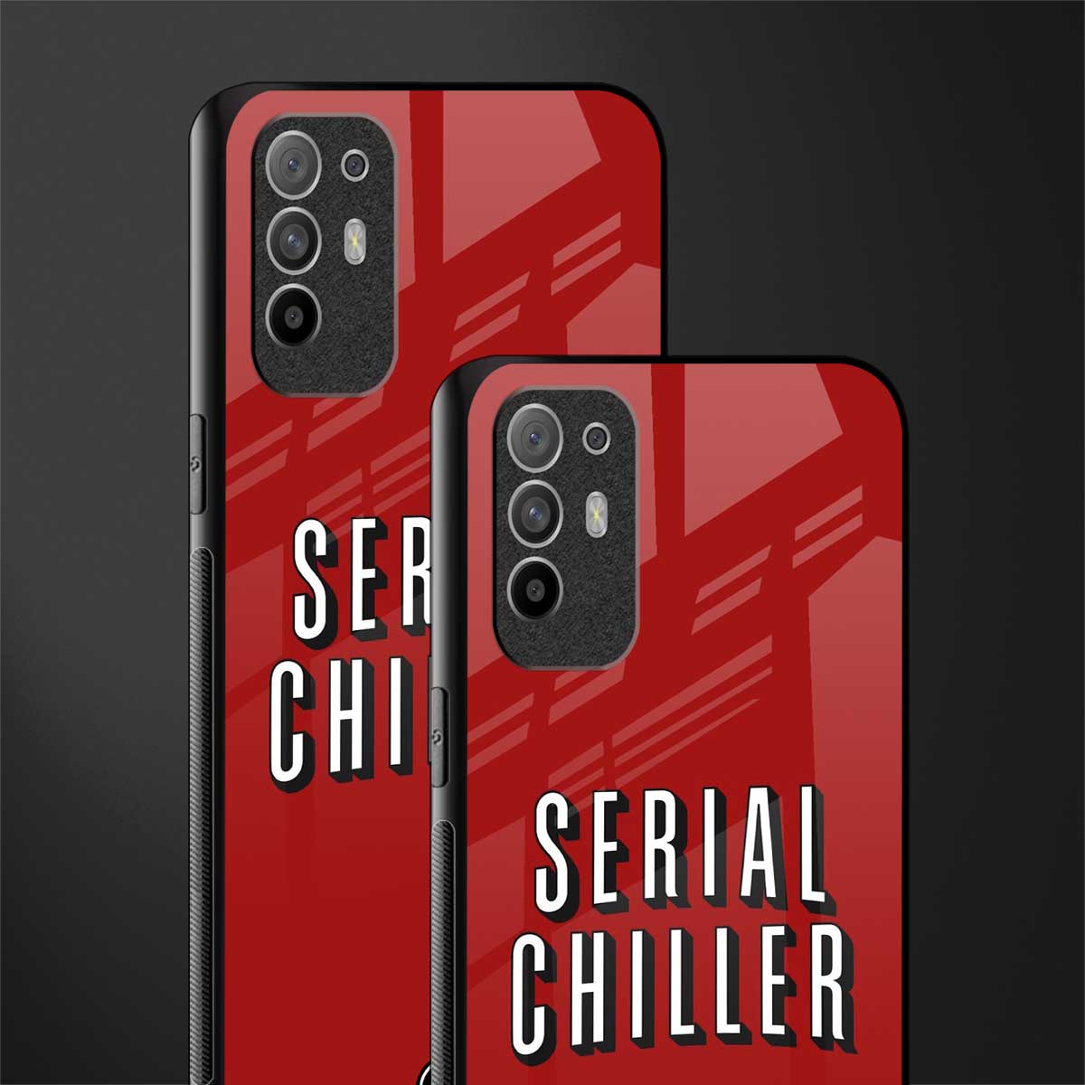 serial chiller netflix glass case for oppo f19 pro plus image-2