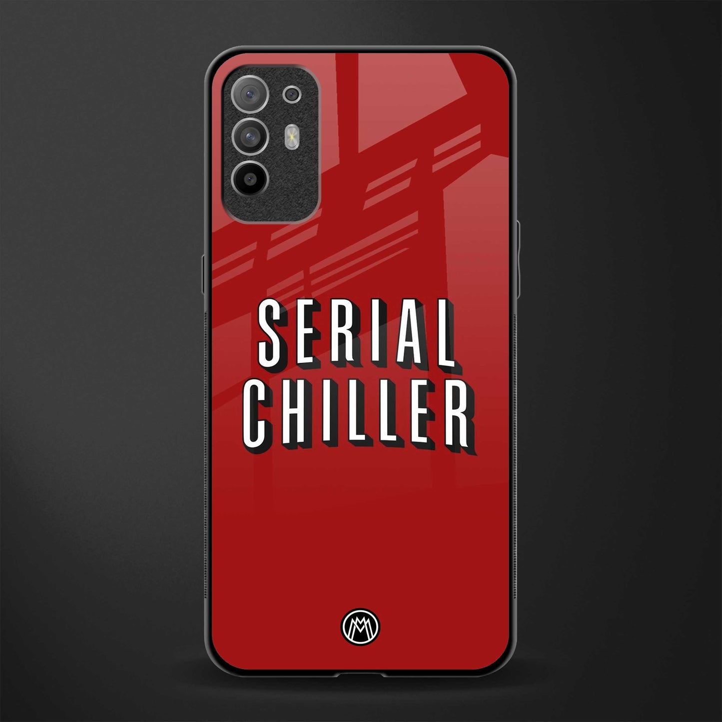 serial chiller netflix glass case for oppo f19 pro plus image
