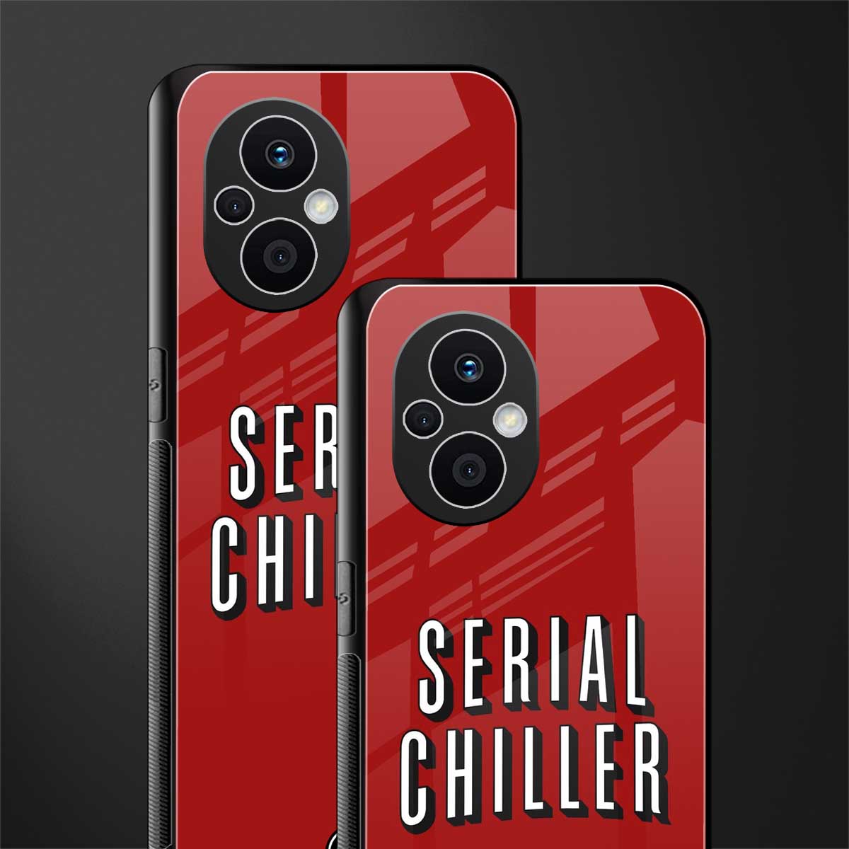 serial chiller netflix back phone cover | glass case for oppo f21 pro 5g
