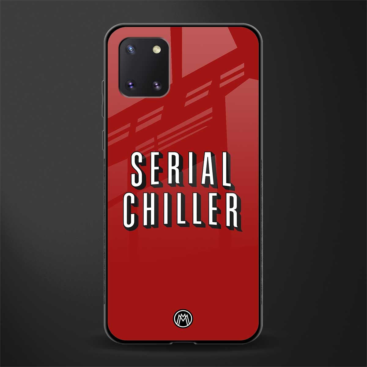 serial chiller netflix glass case for samsung a81 image