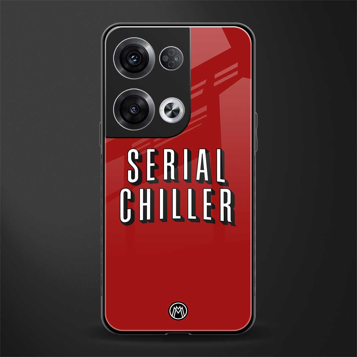 serial chiller netflix back phone cover | glass case for oppo reno 8