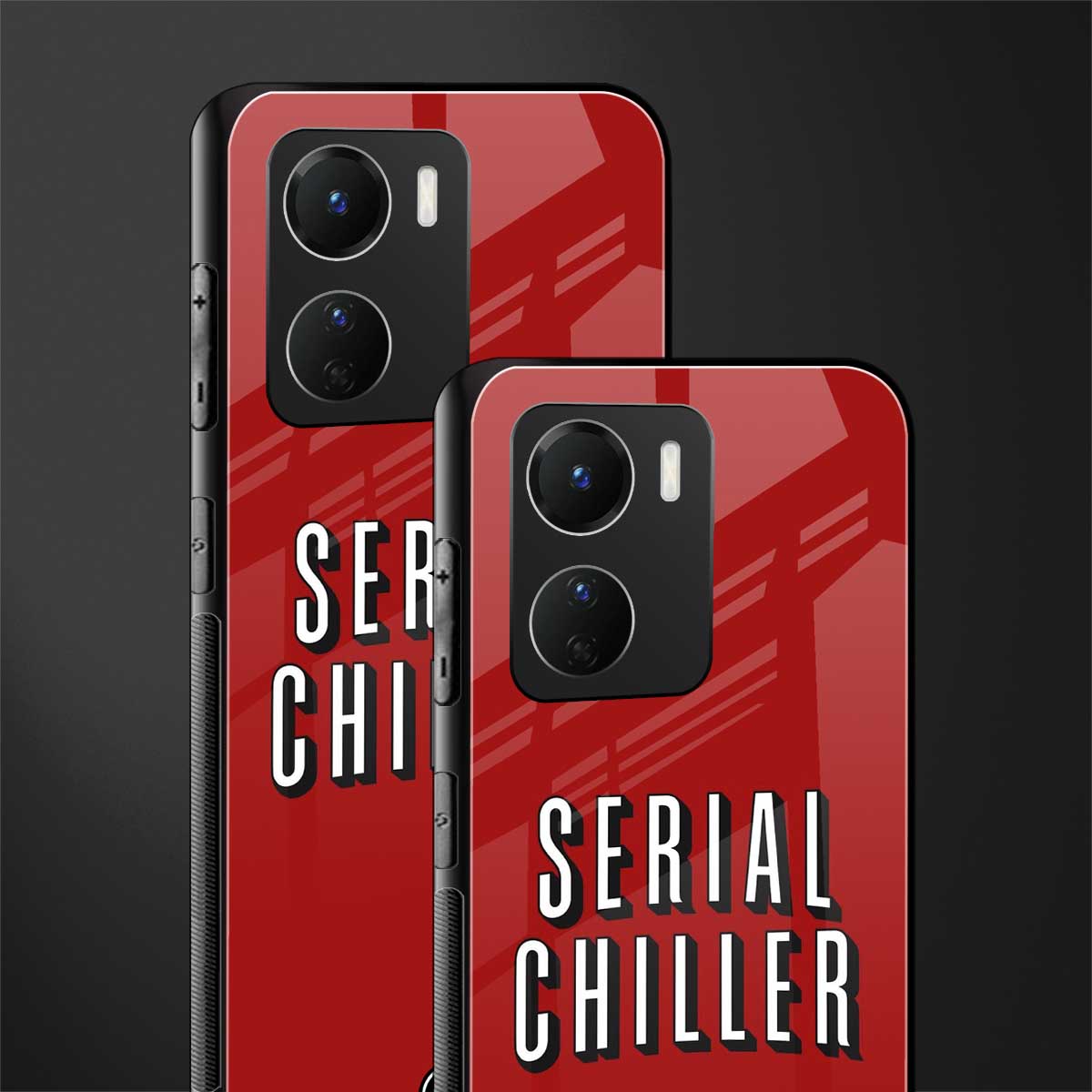 serial chiller netflix back phone cover | glass case for vivo y16