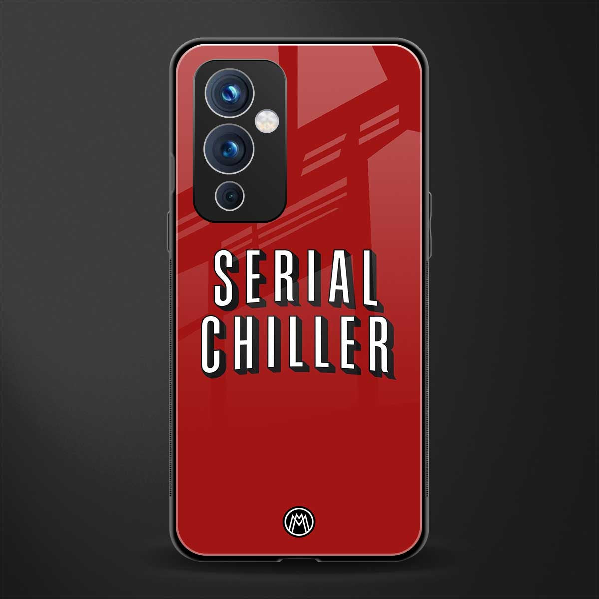 serial chiller netflix back phone cover | glass case for oneplus 9