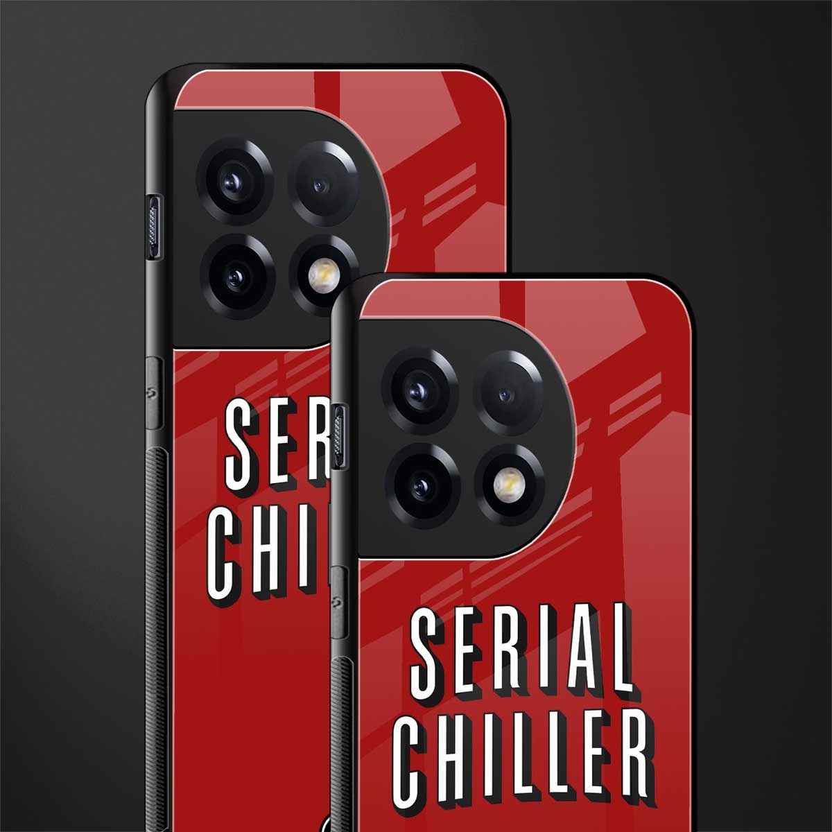 serial chiller netflix back phone cover | glass case for oneplus 11r