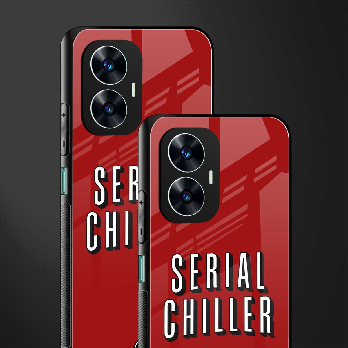 serial chiller netflix back phone cover | glass case for realme c55