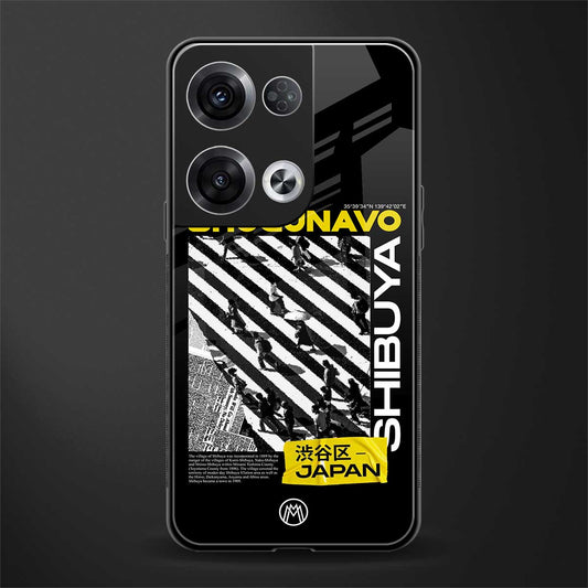 shogunavo shibuya back phone cover | glass case for oppo reno 8 pro
