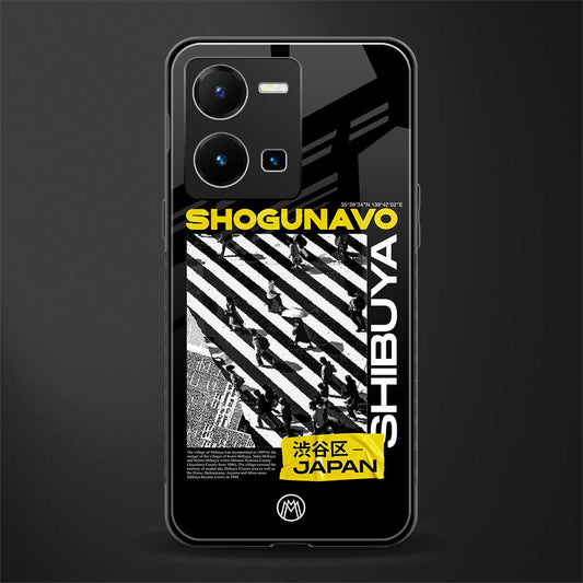 shogunavo shibuya back phone cover | glass case for vivo y35 4g