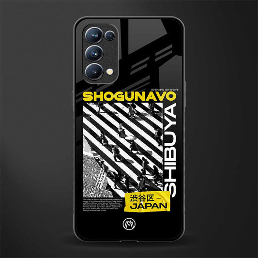 shogunavo shibuya back phone cover | glass case for oppo reno 5