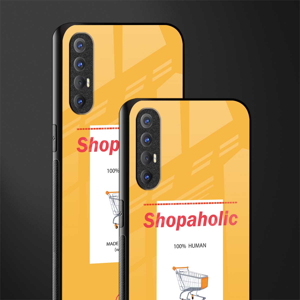 shopaholic glass case for oppo reno 3 pro image-2