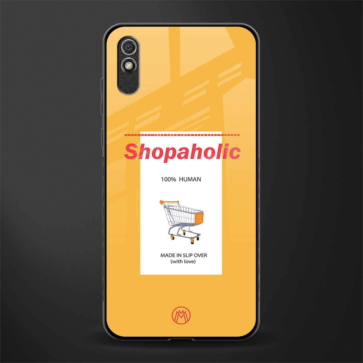 shopaholic glass case for redmi 9i image