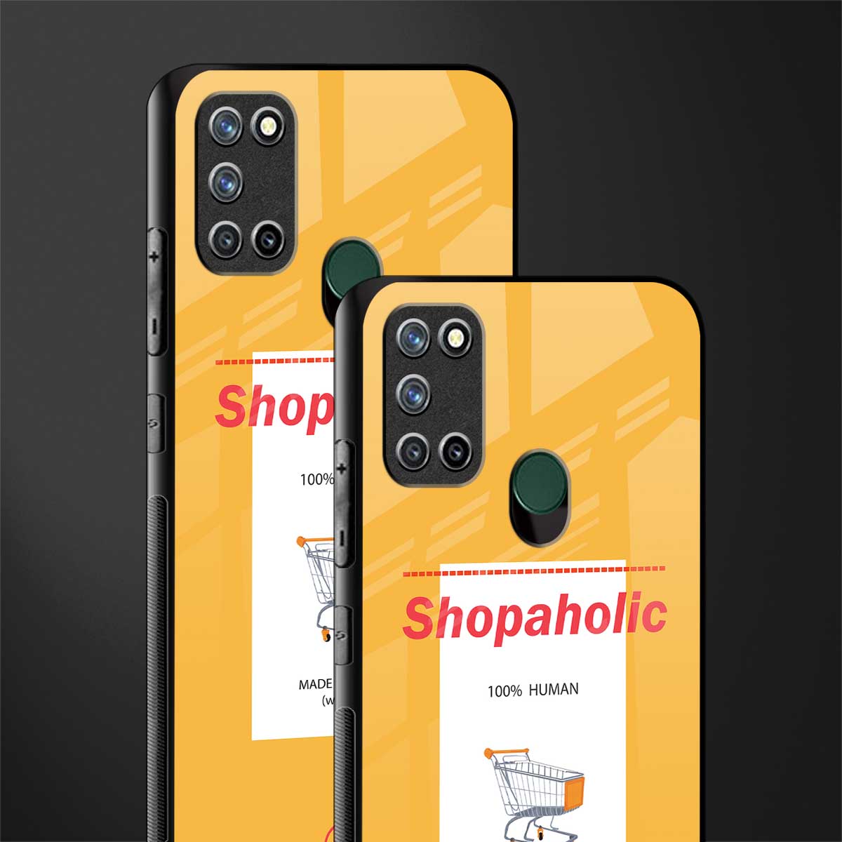 shopaholic glass case for realme 7i image-2