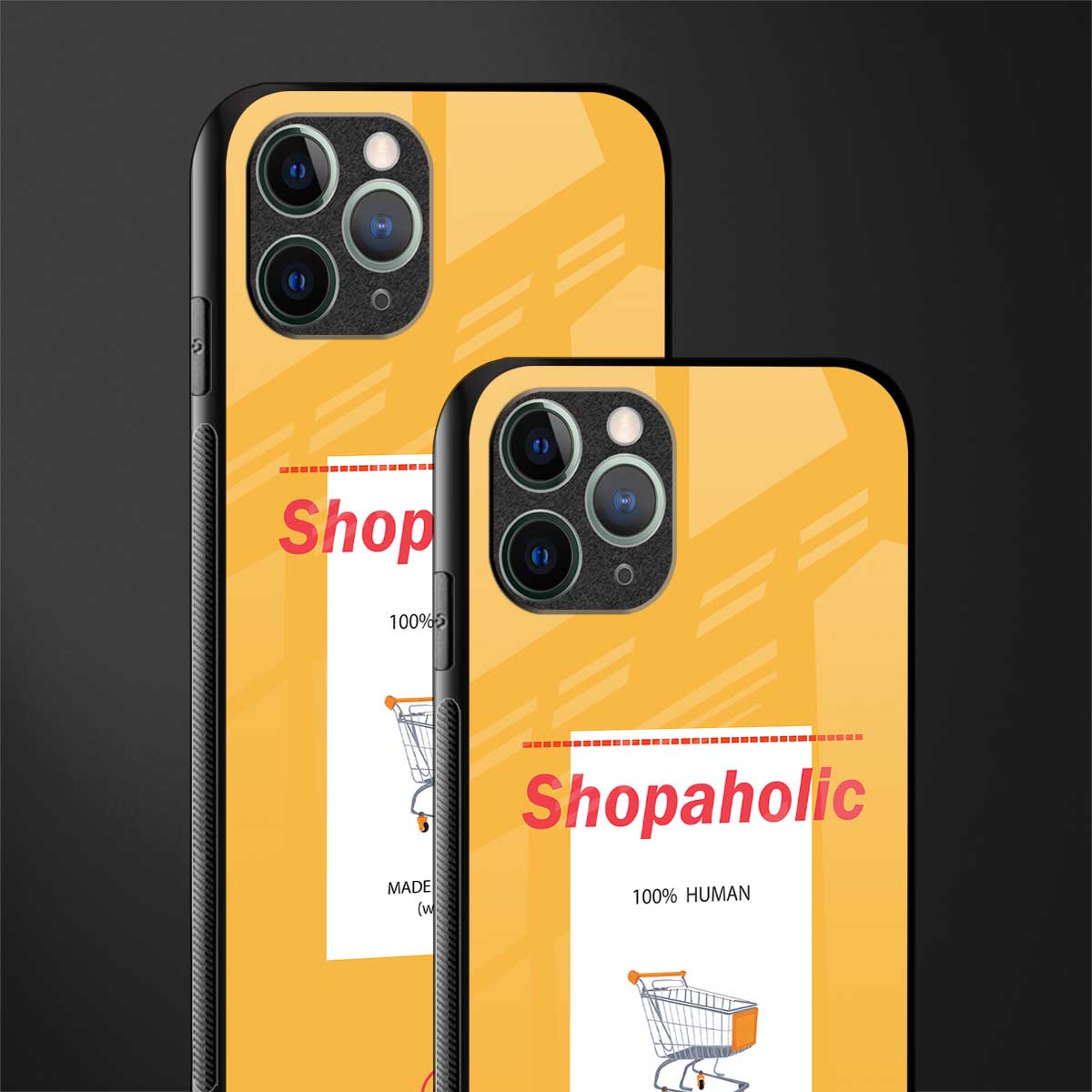 shopaholic glass case for iphone 11 pro image-2