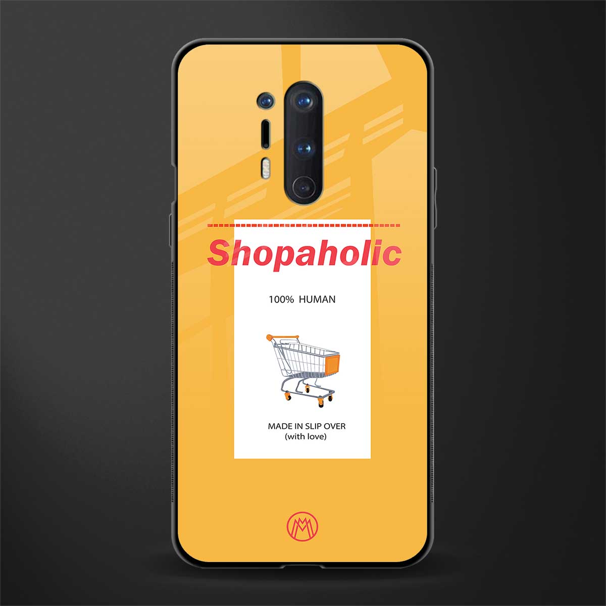 shopaholic glass case for oneplus 8 pro image