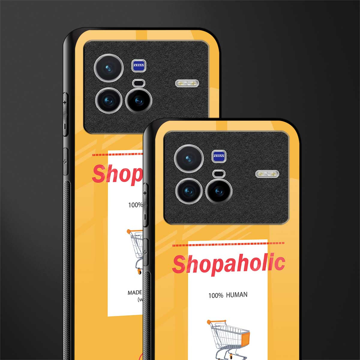 shopaholic glass case for vivo x80 image-2