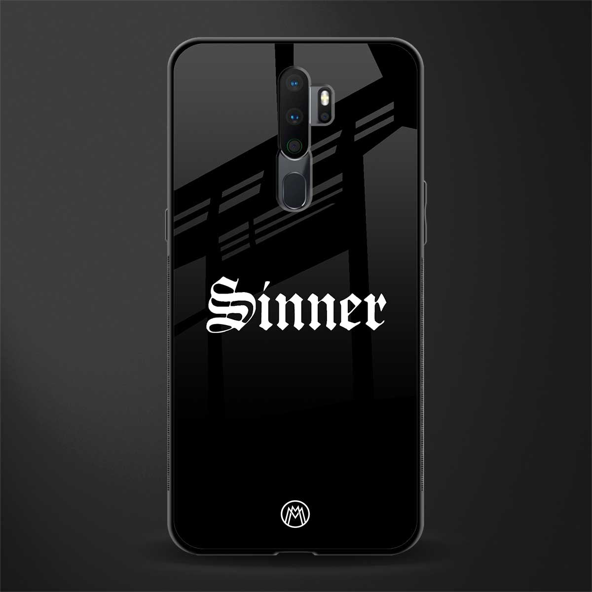 sinner glass case for oppo a5 2020 image