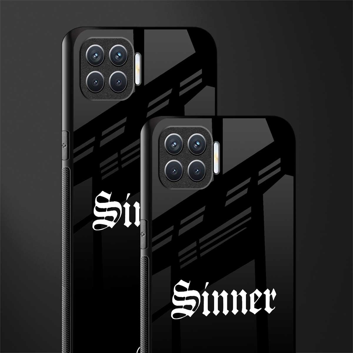 sinner glass case for oppo f17 pro image-2