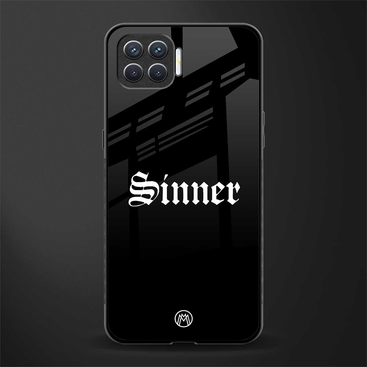 sinner glass case for oppo f17 pro image