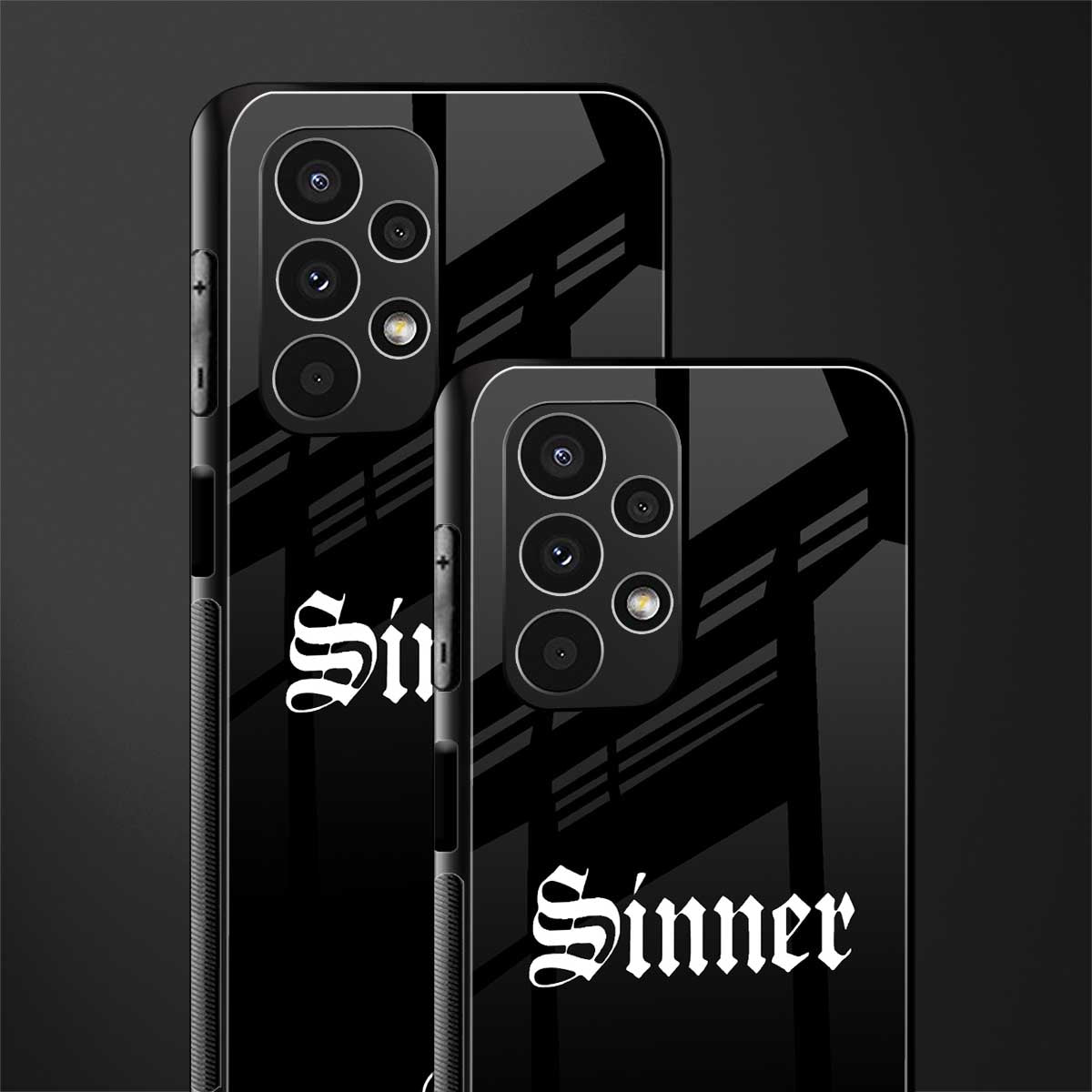 sinner back phone cover | glass case for samsung galaxy a13 4g