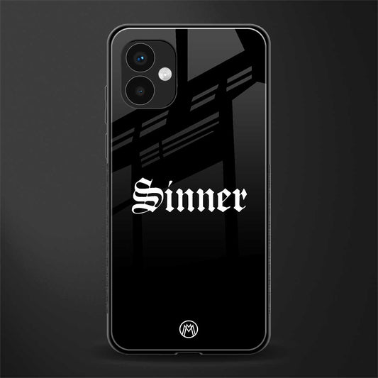 sinner back phone cover | glass case for samsung galaxy a04