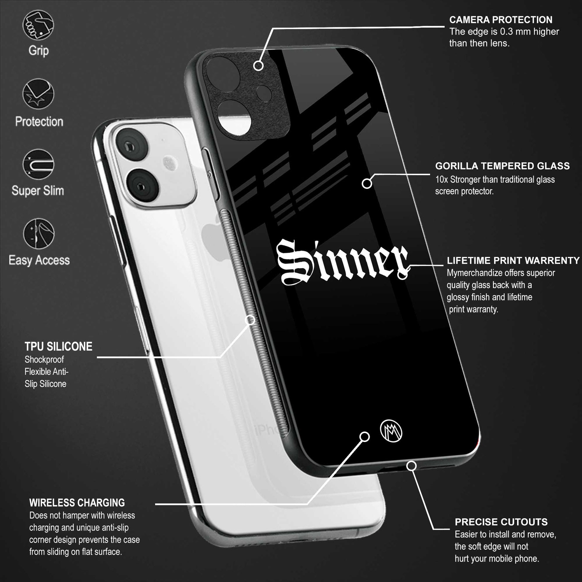 sinner glass case for mi 11 lite image-4