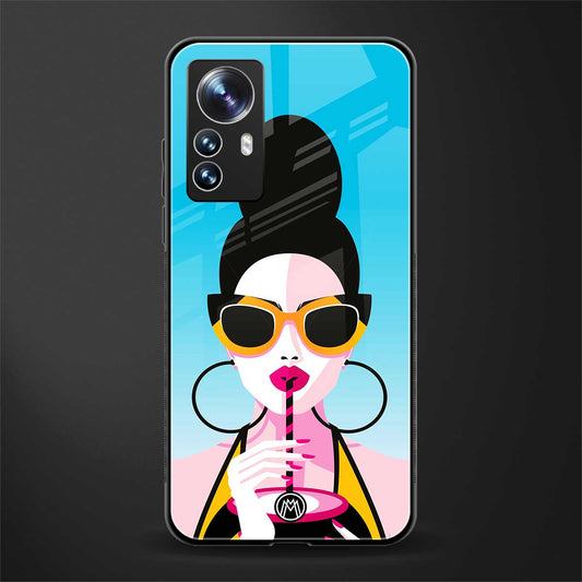 sippin queen back phone cover | glass case for xiaomi 12 pro