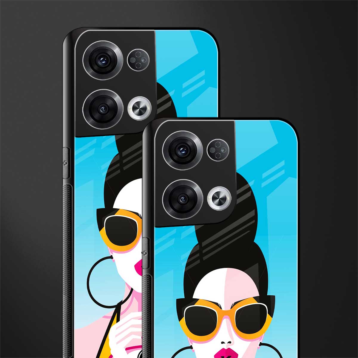 sippin queen back phone cover | glass case for oppo reno 8 pro