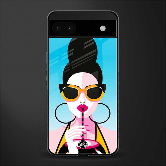 sippin queen back phone cover | glass case for google pixel 6a