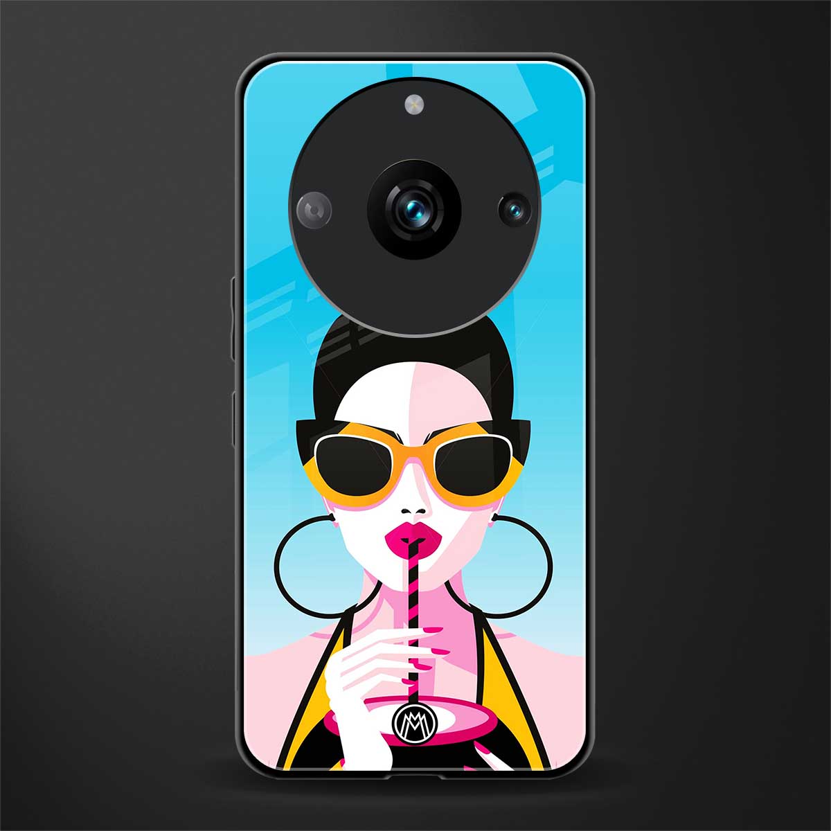 sippin queen back phone cover | glass case for realme 11 pro 5g