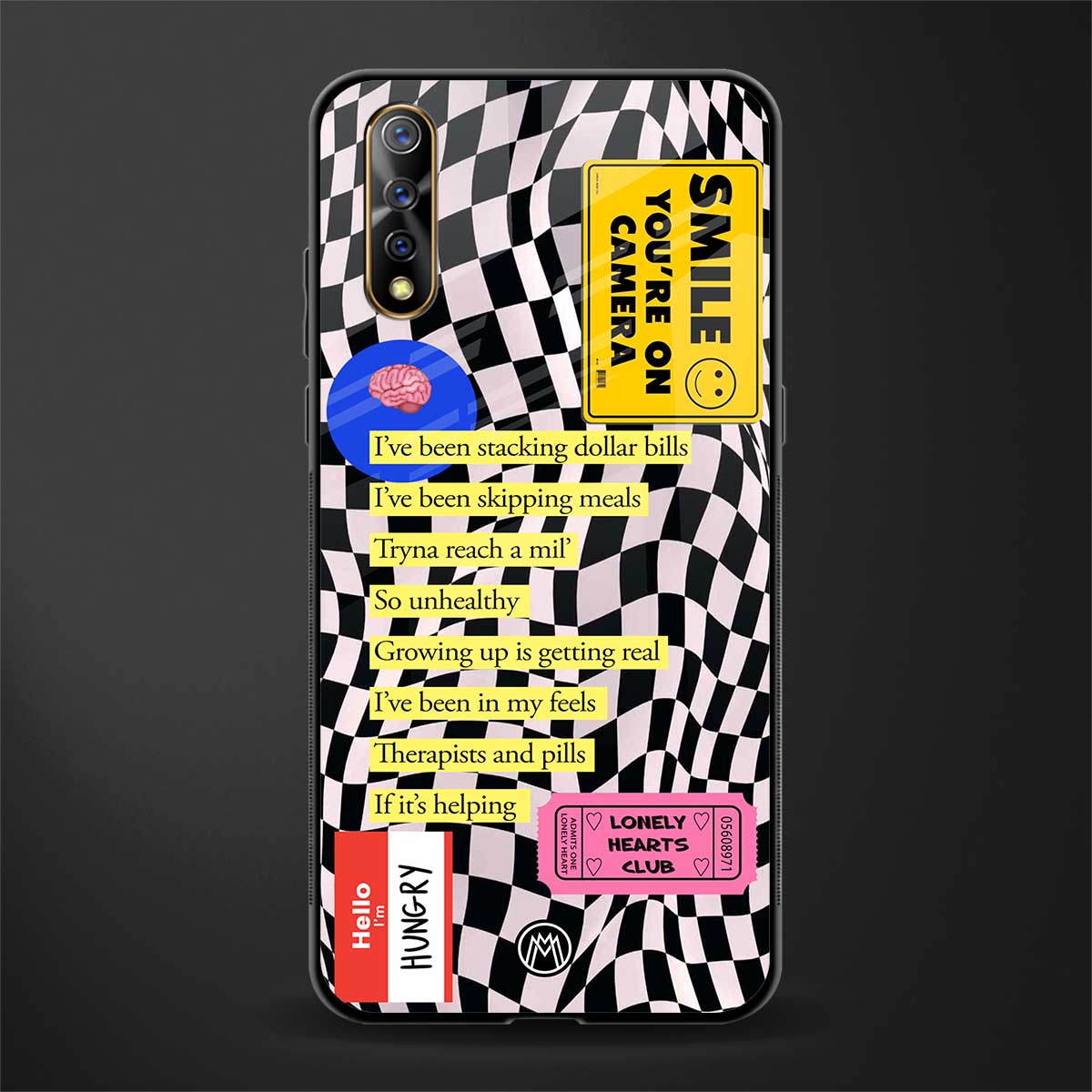 smile you're on camera glass case for vivo z1x image