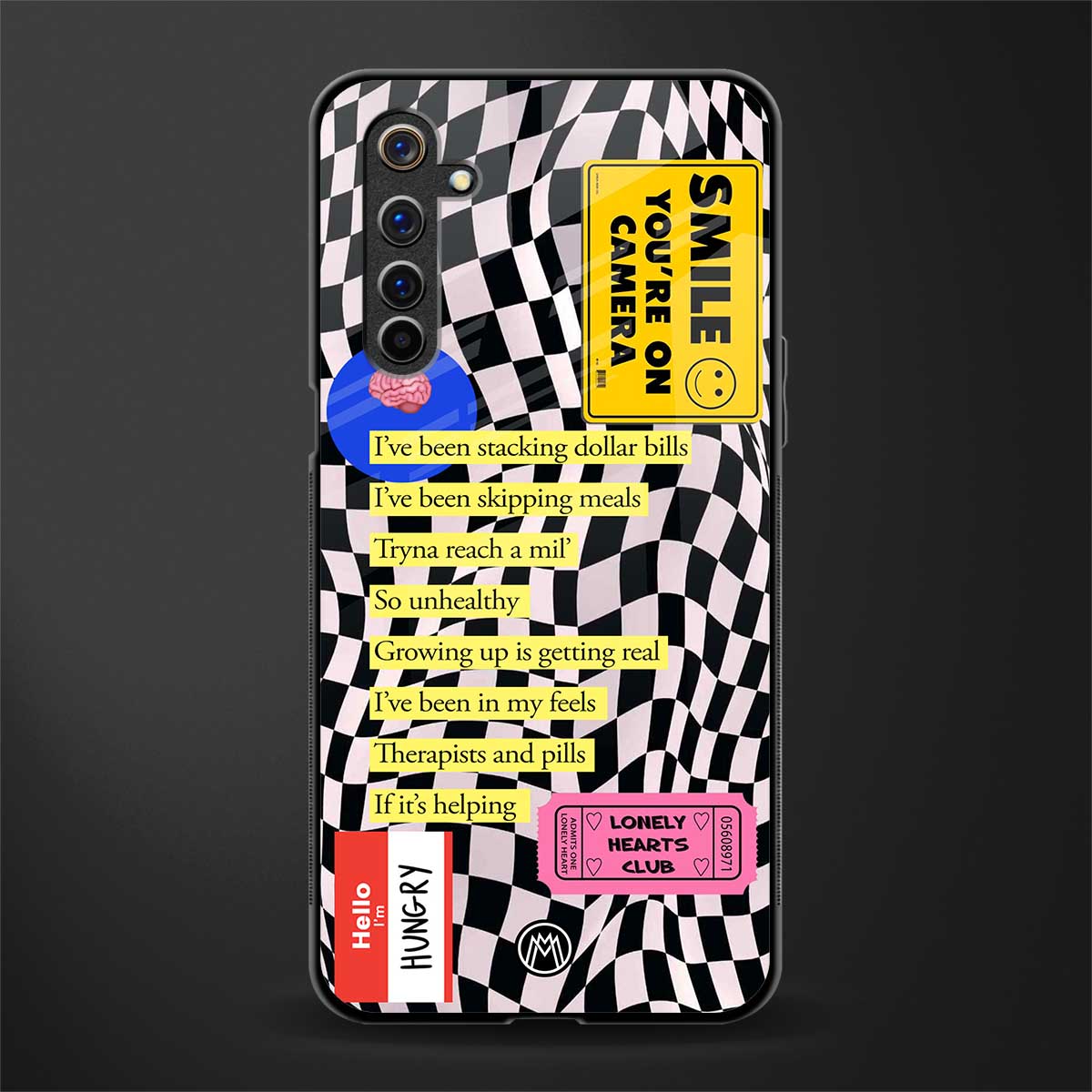 smile you're on camera glass case for realme 6i image