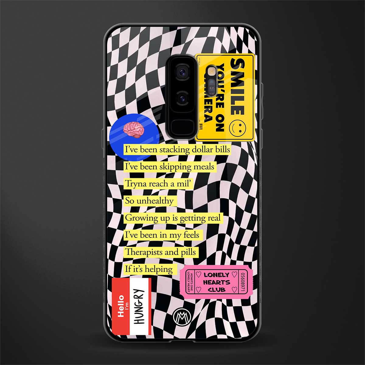 smile you're on camera glass case for samsung galaxy s9 plus image