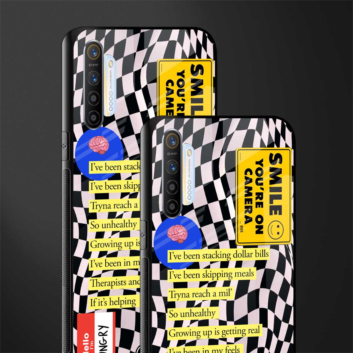 smile you're on camera glass case for realme x2 image-2