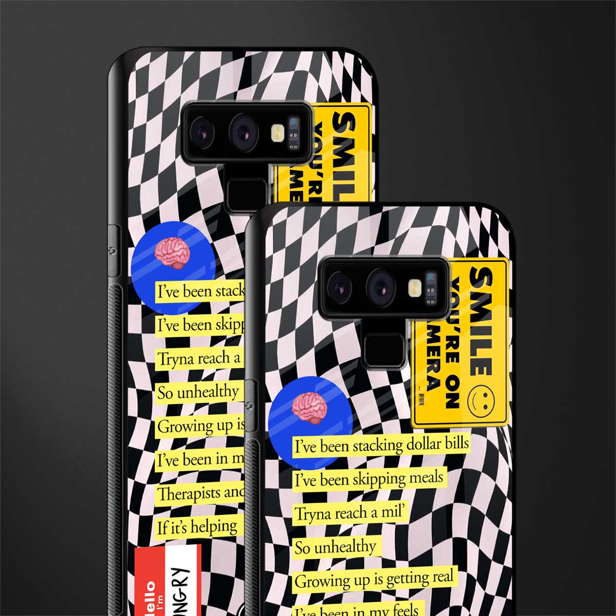 smile you're on camera glass case for samsung galaxy note 9 image-2