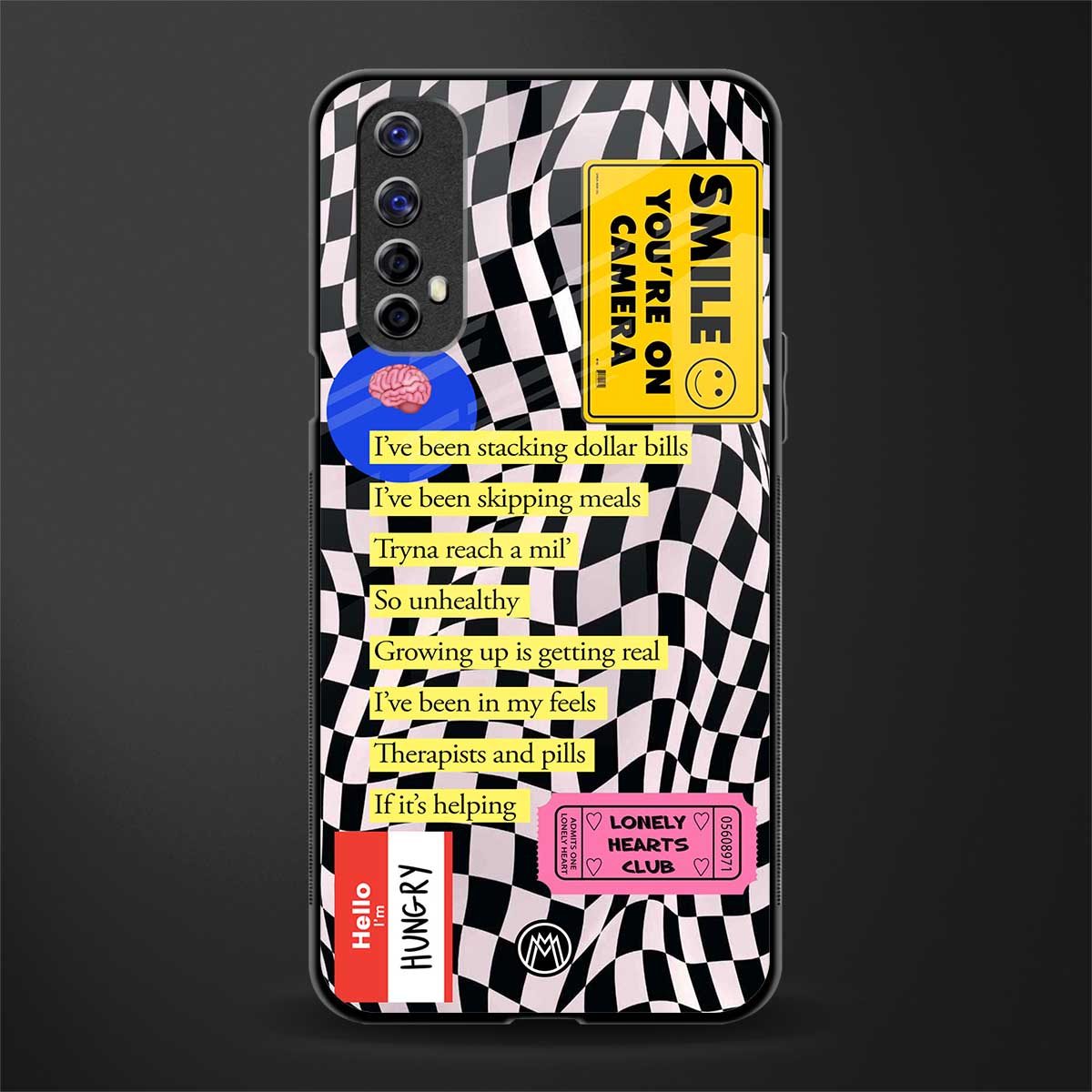 smile you're on camera glass case for realme 7 image