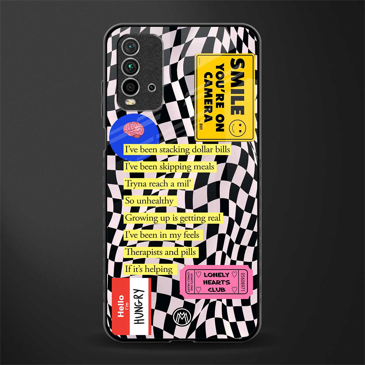 smile you're on camera glass case for redmi 9 power image