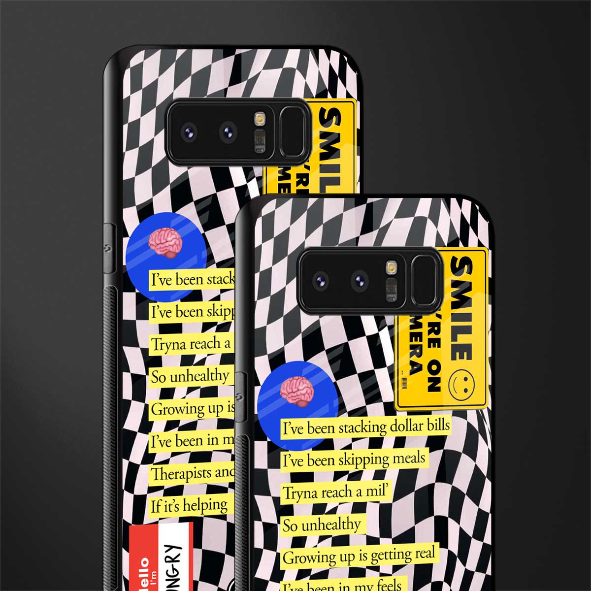 smile you're on camera glass case for samsung galaxy note 8 image-2