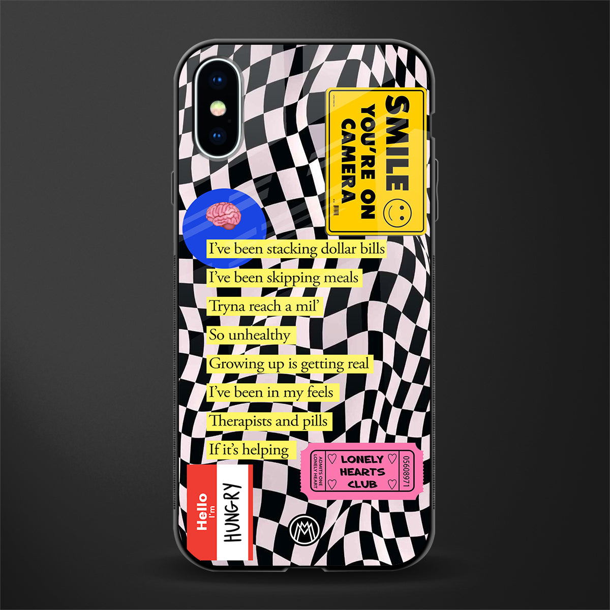 smile you're on camera glass case for iphone x image