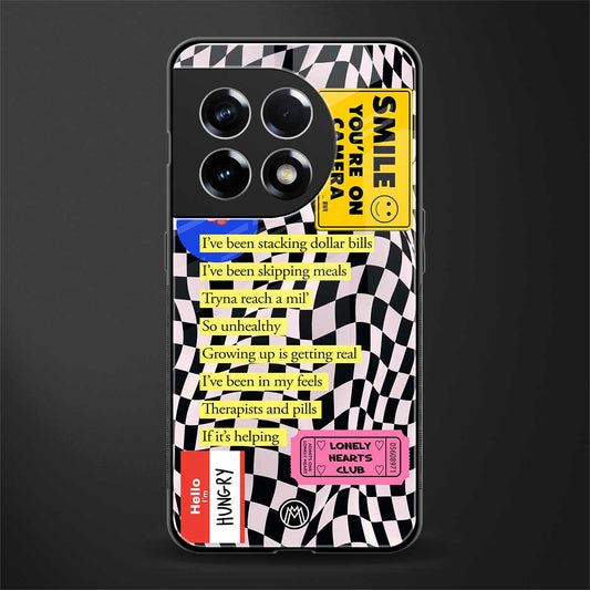 smile you're on camera back phone cover | glass case for oneplus 11r