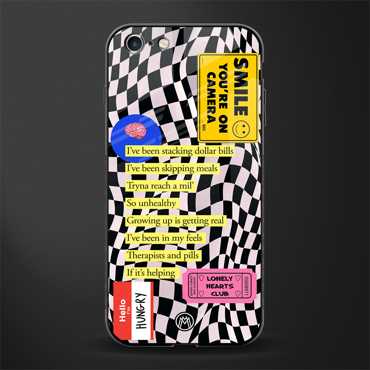 smile you're on camera glass case for iphone 6 image