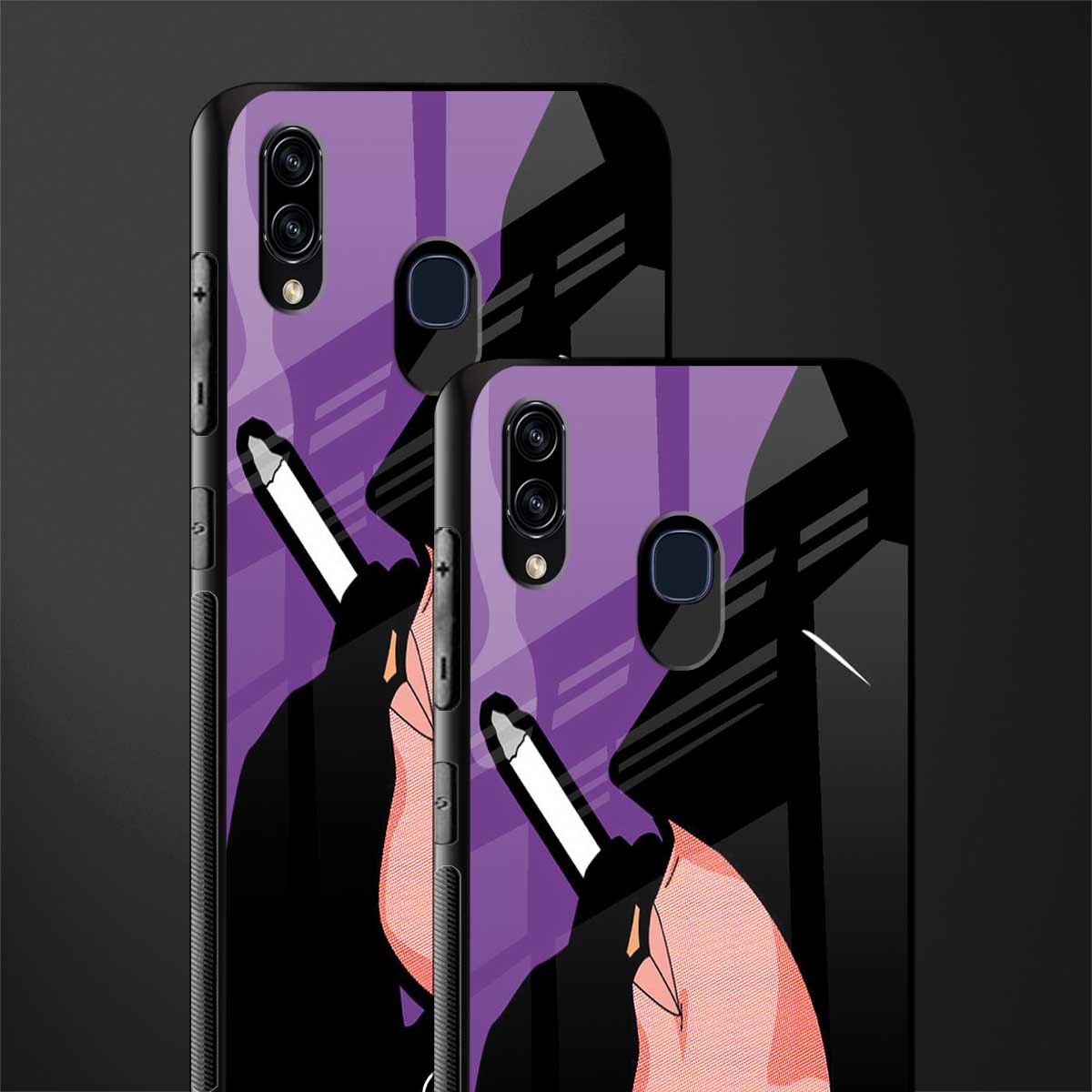 smoking batman glass case for samsung galaxy a20 image-2