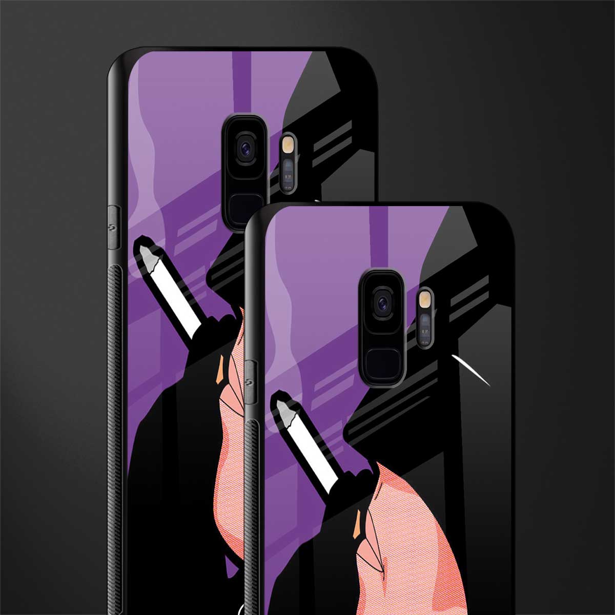 smoking batman glass case for samsung galaxy s9 image-2