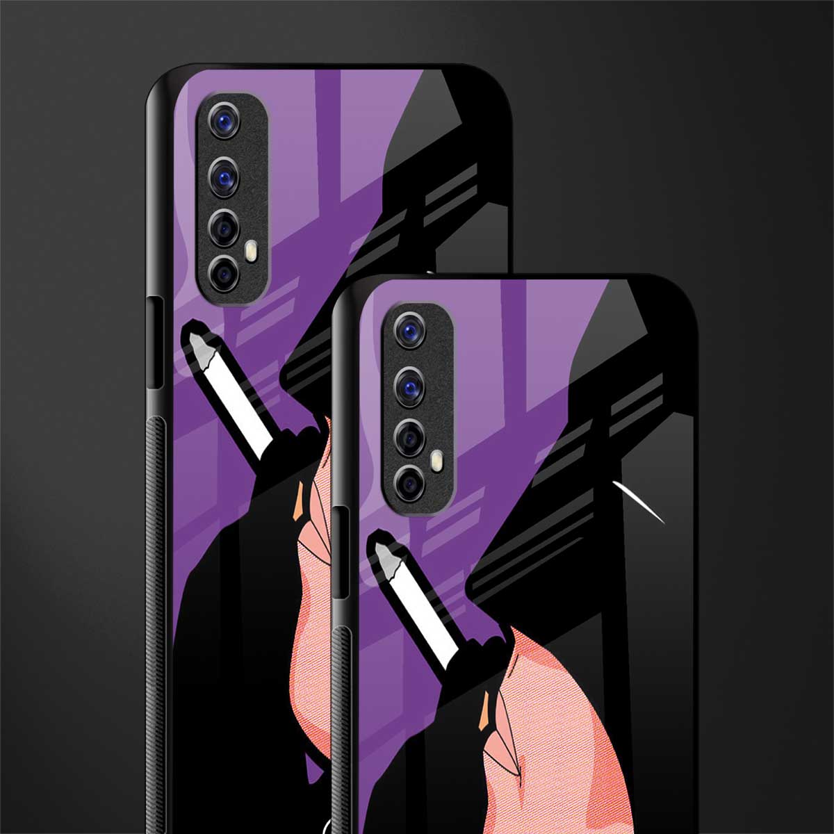 smoking batman glass case for realme 7 image-2