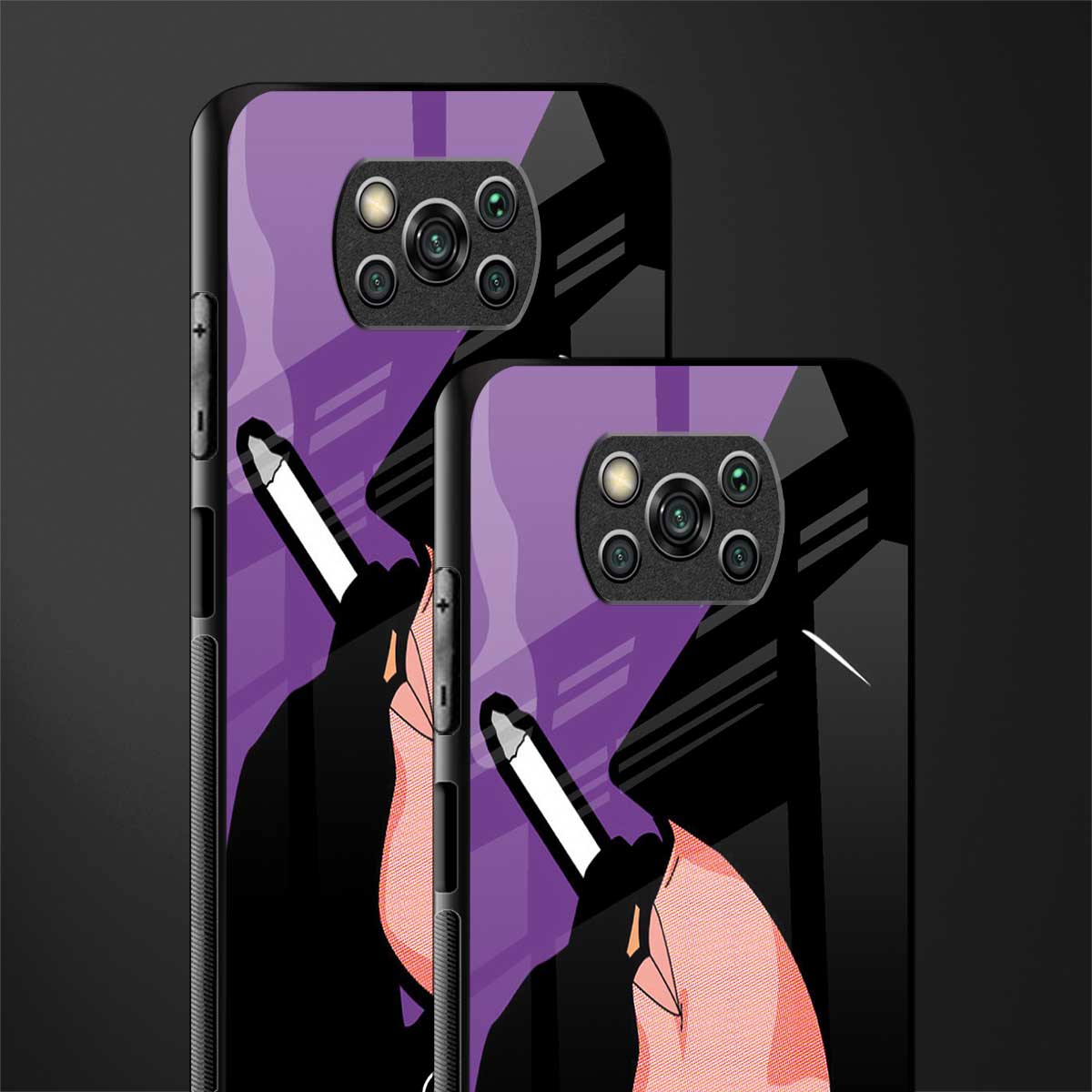smoking batman glass case for poco x3 image-2
