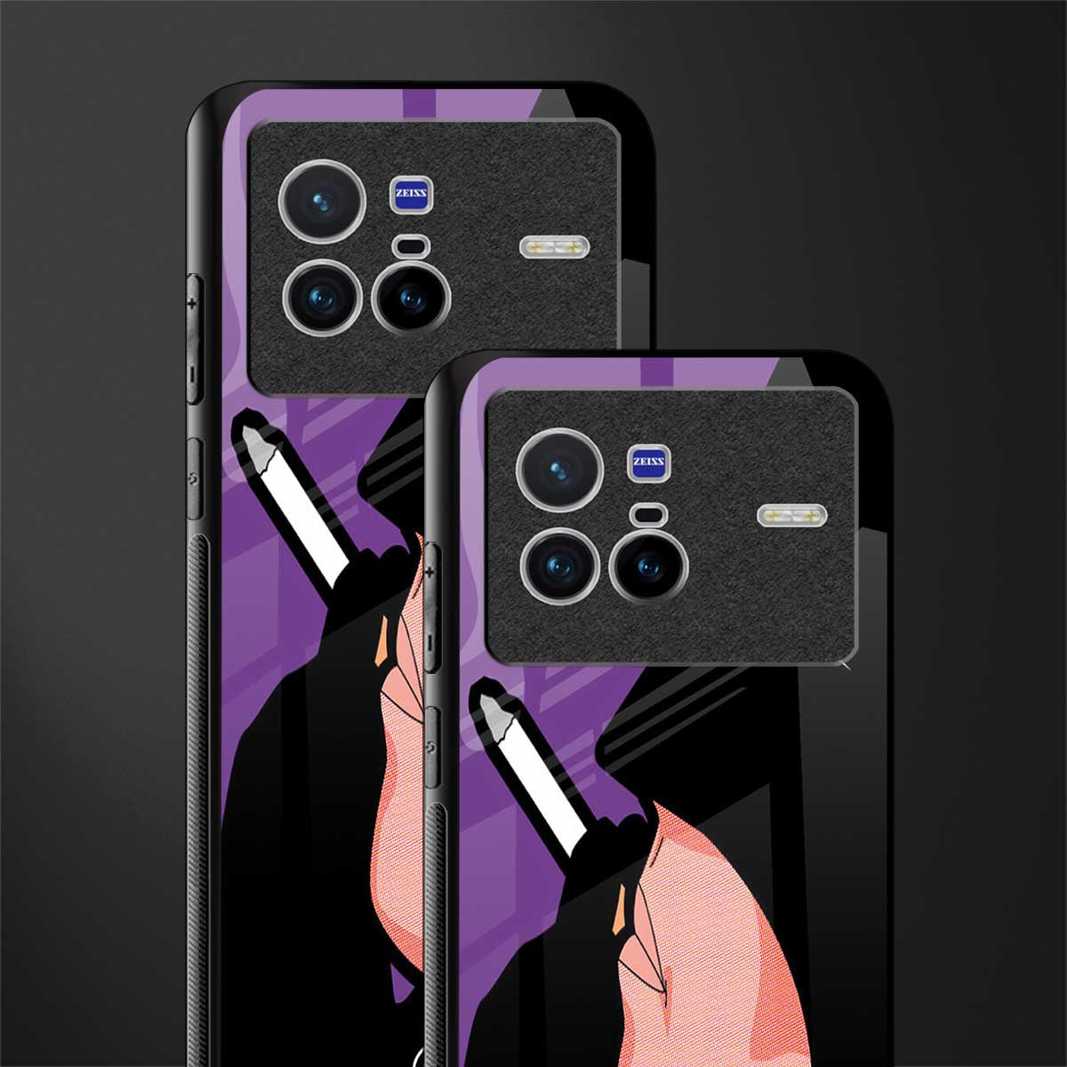 smoking batman glass case for vivo x80 image-2