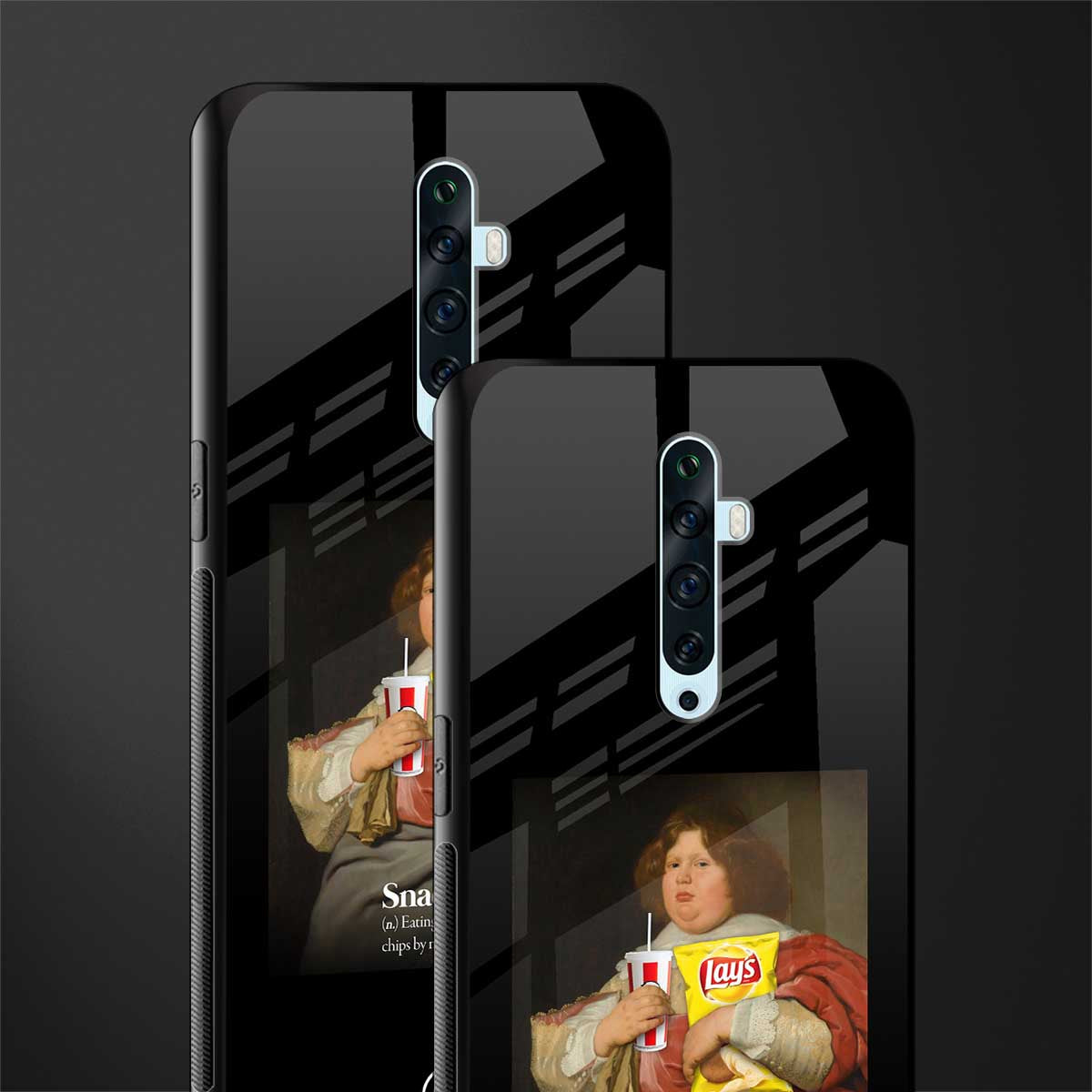 snaccident glass case for oppo reno 2z image-2