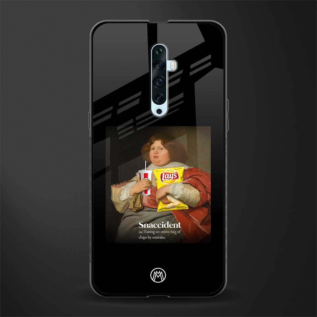 snaccident glass case for oppo reno 2z image