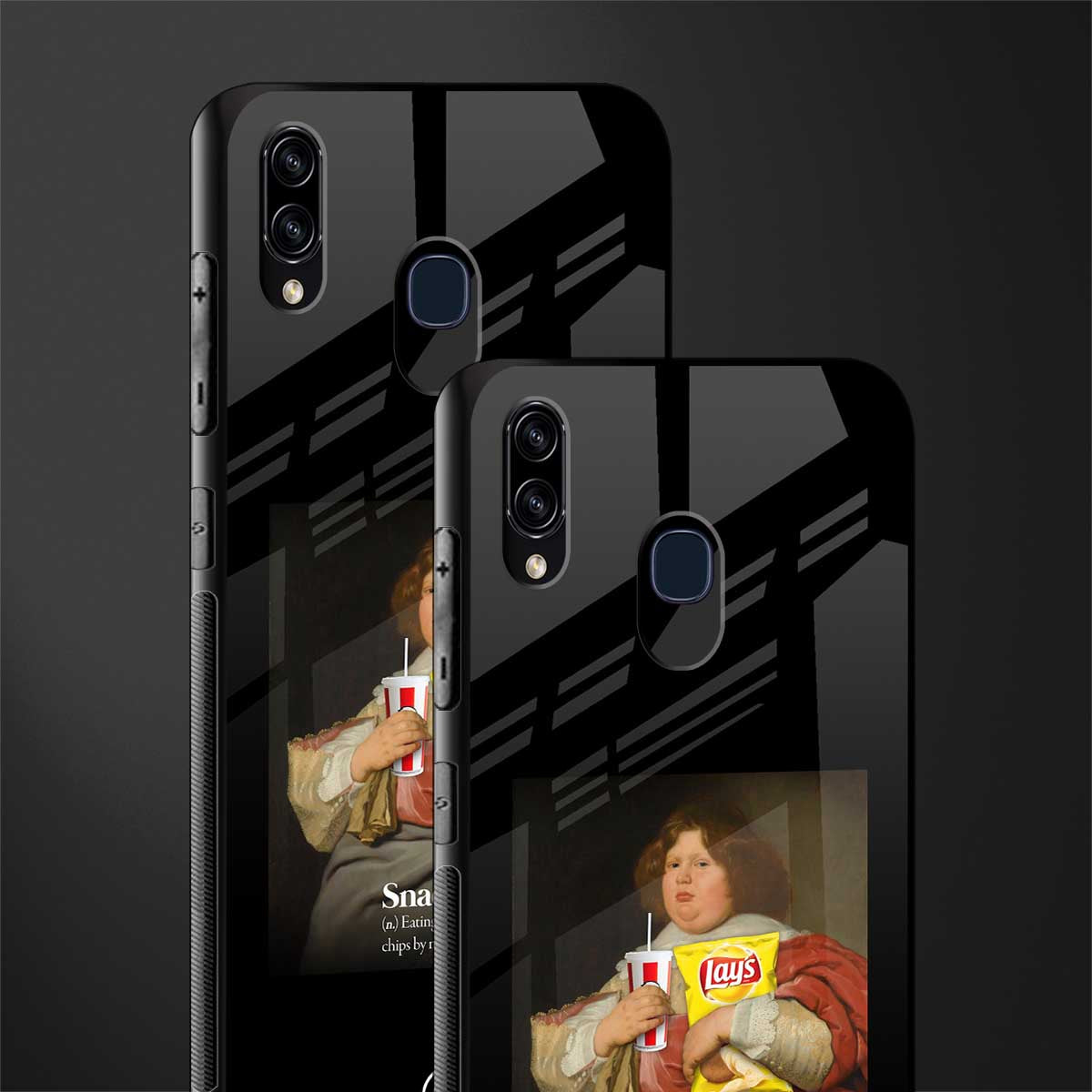 snaccident glass case for samsung galaxy a30 image-2