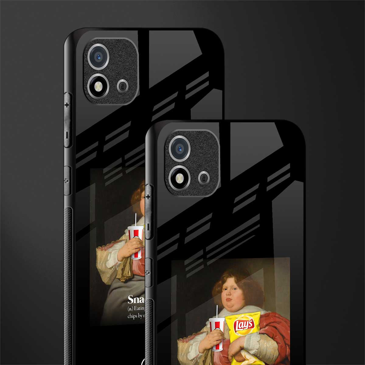 snaccident glass case for realme c20 image-2